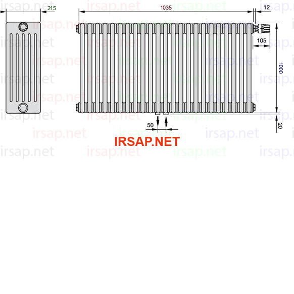 Радиатор IRSAP Tesi 61000/23 T52 CL 01